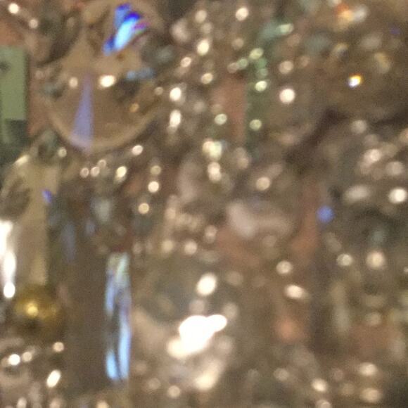 Strapless Neck Embellished Bodice & Chiffon Skirt - Picture 4 of 12